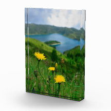 Caldera lake in Azores islands Awards