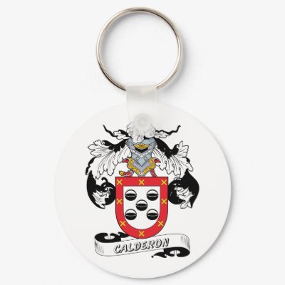 Calderon Family Crest Key Chain by coatsofarms
