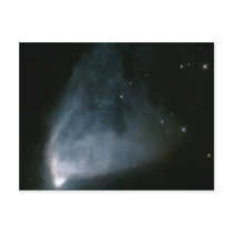 Caldwell 46 nebula in space postcard