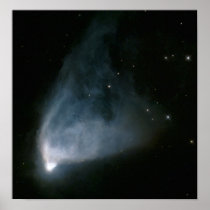 Caldwell 46 nebula in space poster