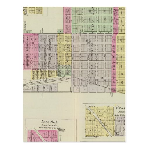 Caldwell, Cherokee, Opolis, and McCune, Kansas Postcard Zazzle