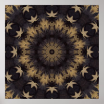 Caleidoscopio oscuro de Sun Poster