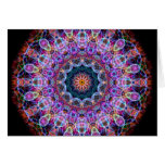 Caleidoscopio púrpura de Lotus Tarjetas