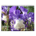 CALENDAR 2010 Irises Calendar Iris Flowers by Basleeartprintgifts CALENDAR 2010 Irises Calendar Iris Flowers