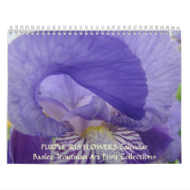 CALENDAR 2010 Irises Calendar Purple Iris Flowers by Basleeartprintgifts CALENDAR 2010 Irises Calendar Purple Iris Flowers