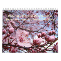 CALENDAR 2010 PINK TREE BLOSSOMS Calendar Spring by Basleeartprintgifts CALENDAR 2010 PINK TREE BLOSSOMS Calendar Spring