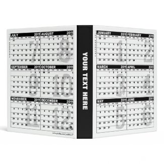 Calendar 2011 Binder White binder