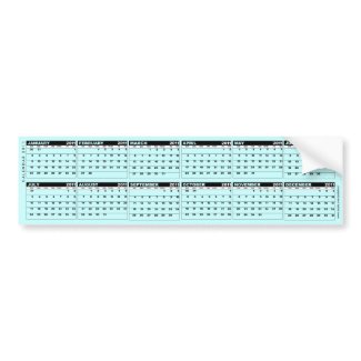 Calendar 2011 Bumper Sticker bumpersticker