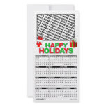 Calendar 2011 Happy Holidays Photo Card Add Image