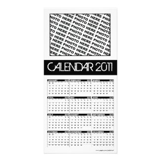 Calendar 2011 Photo Card Black White photocard