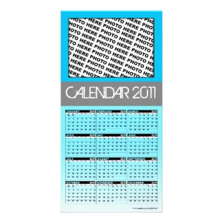 Calendar 2011 Photo Card Blue photocard