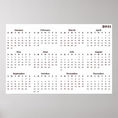 2011 Calendar Print on Calendar 2011 Print From Zazzle Com