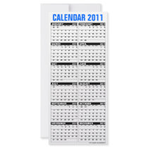 Calendar 2011 Rack Card Happy Hanukkah Dreidel