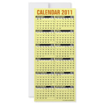 Calendar 2011 Rack Card Thanksgiving ornucopia