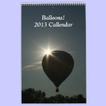 Calendar 2013 Balloons calendars