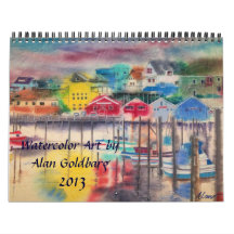 CALENDAR 2013- WATERCOLOR ART OF ALAN GOLDBARG