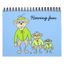 CALENDAR "cartoon art" funny animals