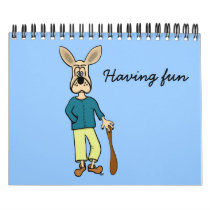 CALENDAR "cartoon art" funny dog