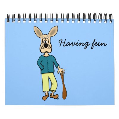 CALENDAR "cartoon art" funny dog CALENDAR "cartoon art" funny dog
