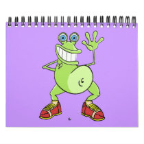CALENDAR "cartoon art" funny frog