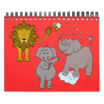 CALENDAR "cartoon art" funny jungle