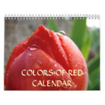 CALENDAR Colors of RED CALENDARS Floral Trees