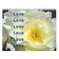 Calendar custom Rose Flowers Love Love Love