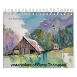 Calendar of Betty's watercolors