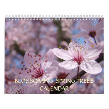 CALENDAR Office BLOSSOMING SPRING TREES Flowers
