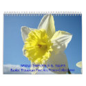 CALENDAR SPRING Calendars Daffodils Tulips Floral by Basleeartprintgifts CALENDAR SPRING Calendars Daffodils Tulips Floral