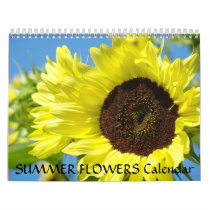 CALENDAR Summer Flower Calendars Gardens