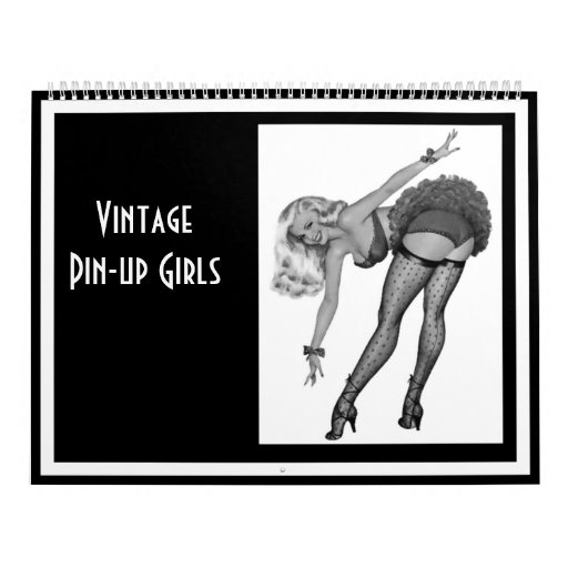 Calendar Vintage Pin Up Girls 14 Images Feb Jan Zazzle