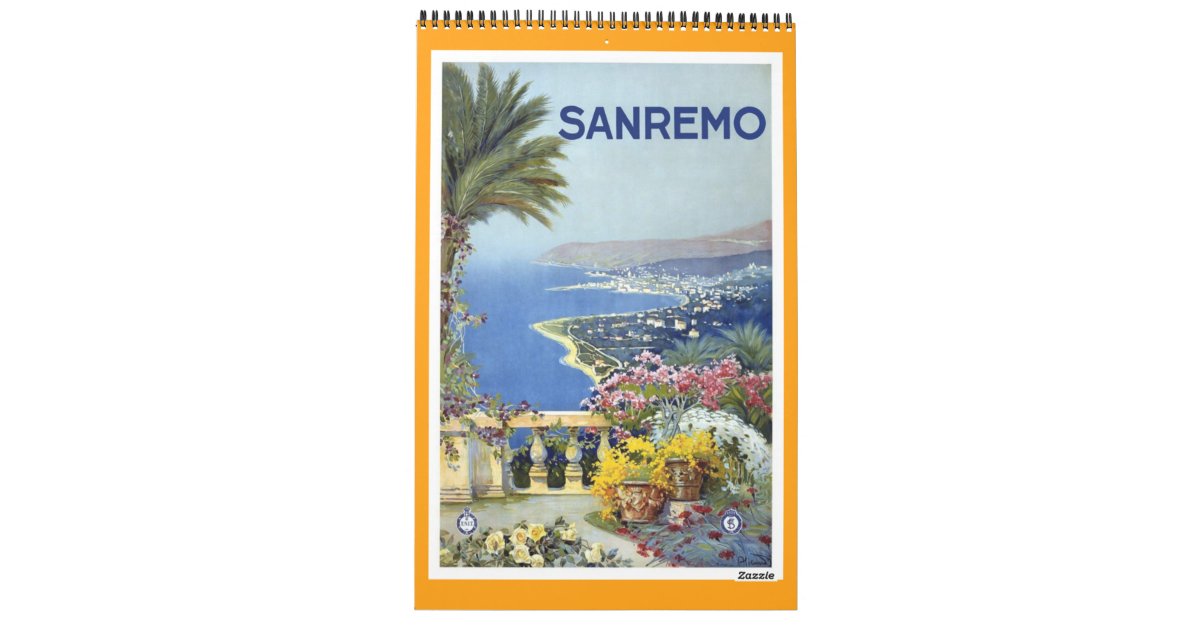 Calendar Vintage Travel Posters : Calendar vintage travel posters plain zazzle Calendar Vintage Travel Posters : Calendar vintage travel posters plain zazzle