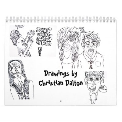 Calendar with Black/White Drawings by ChrisFDalton