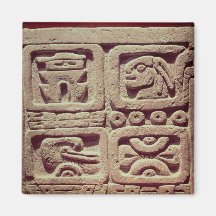 Calendar with four glyphs, Toltec Fridge Magnets