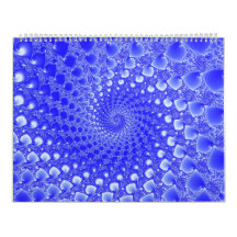 Calendar with fractal images.