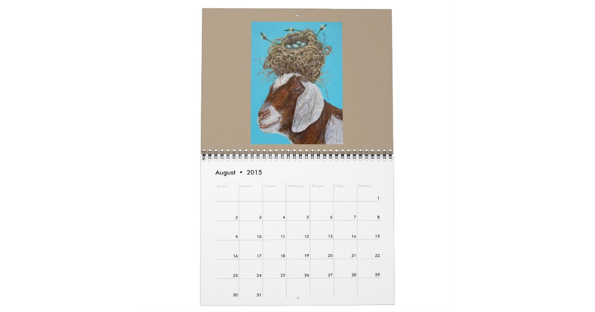 Calendar with Vicki Sawyer art #4 Zazzle
