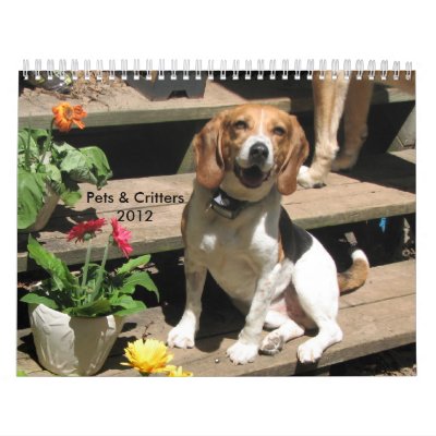 Calendario 2012 de los mascotas y de los Critters Calendario 2012 de los mascotas y de los Critters