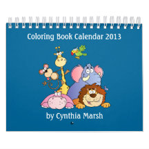 Calendario 2013 del libro de colorear