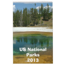 Calendario 2013 del parque nacional de los E.E.U.U