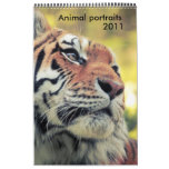 Calendario animal de los retratos 2011