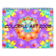 Calendario colorido del arte 2008