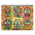 Calendario de doce meses de Judaica Hamsa