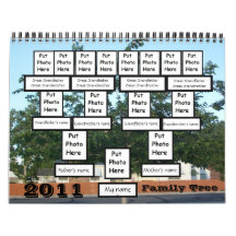 Calendario de encargo del árbol de familia 2011