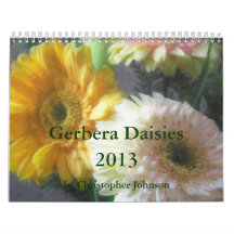 Calendario de la margarita 2013 del Gerbera