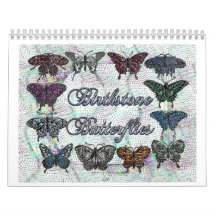 Calendario de la mariposa de Birthstone