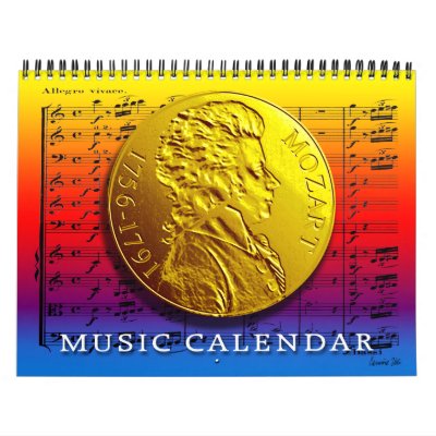 CALENDARIO DE LA MÚSICA CALENDARIO DE LA MÚSICA
