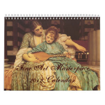 Calendario de la obra maestra 2012 de la bella art