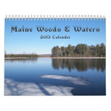Calendario de maderas y de las aguas 2013 de Maine