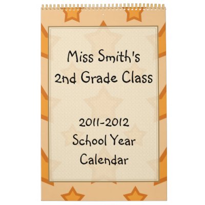 Calendario de oro del año escolar de las estrellas Calendario de oro del año escolar de las estrellas